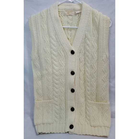 Vintage Women's Sweater Vest Imported By Andrew St. John Smaller Size See... - Picture 1 of 6